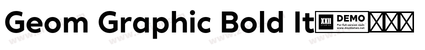 Geom Graphic Bold It字体转换